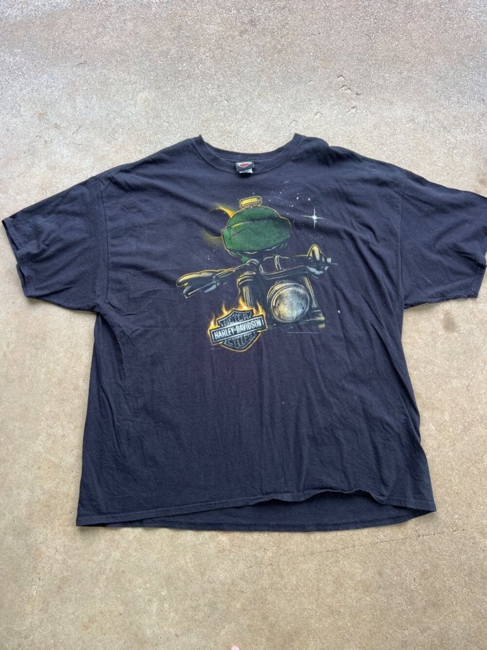 Harley-Davidson Marvin The Martian Black T-Shirt 3X-Large Warner Bros Sandusky